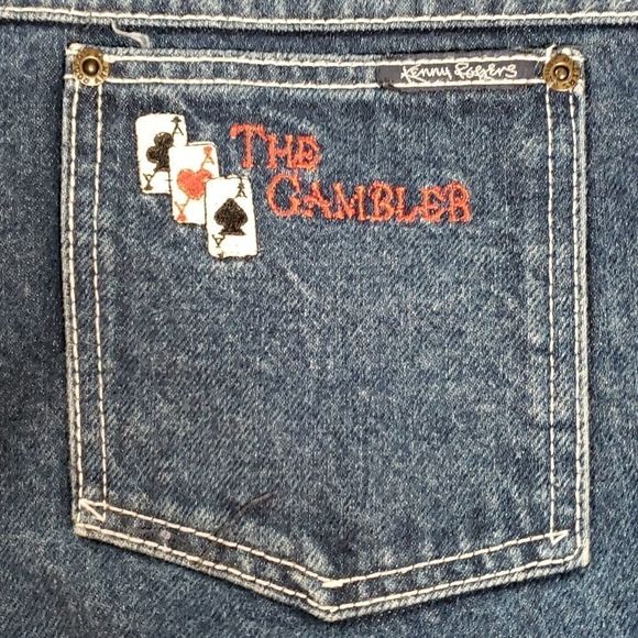 Vintage 1980 Kenny Rogers Mens “The Gambler” Hipster‎ Super Cool Jeans - Picture 5 of 10